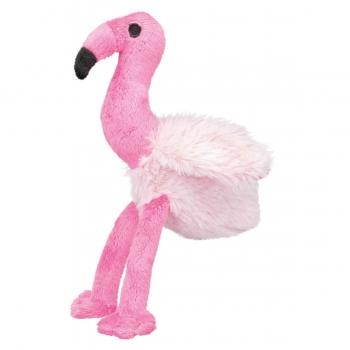 Trixie, jucărie flamingo câini, cu sunet, pluș, 35cm, multicolor