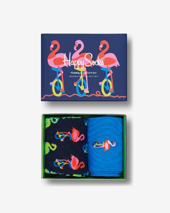 Happy Socks Flamingo Set de 2 perechi de șosete Albastru