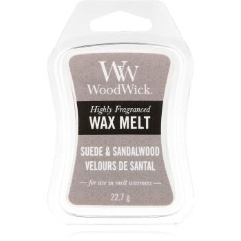 Woodwick Suede & Sandalwood ceară pentru aromatizator 22.7 g
