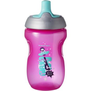 Tommee Tippee Kid Sports sticlă pentru sport Pink 12m+ 300 ml