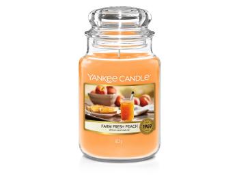 Yankee Candle Lumânare aromatica Classic mare Farm Fresh Peach 623 g