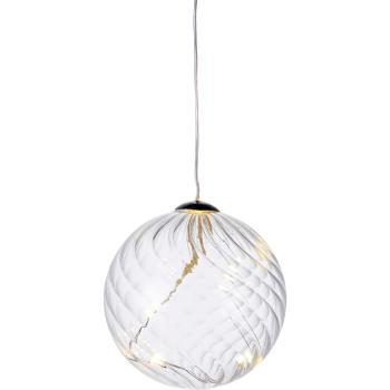 Decorațiune cu lumină LED Sirius Wave Ball, Ø 8 cm