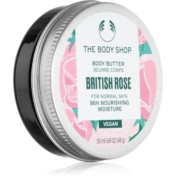 The Body Shop Body Butter Brirish Rose unt pentru corp cu efect de nutritiv 50 ml