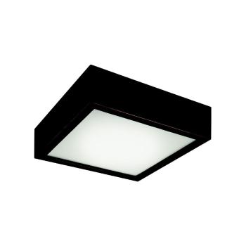 Plafonieră pătrată Lamkur Plafond, 27,5 x 27,5 cm, negru