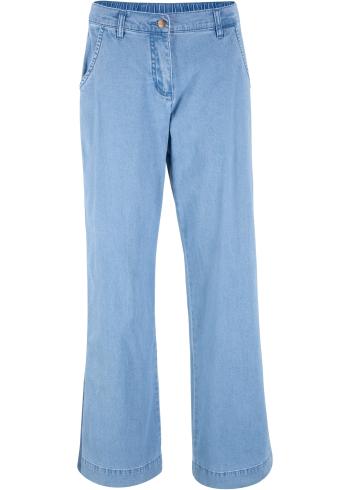 Pantaloni largi aspect denim