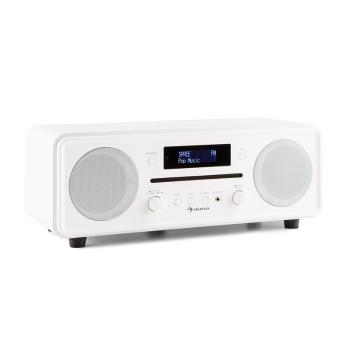 Auna CD CD DAB Melodia + / FM Desktop Radio CD Player Bluetooth Alarmă alb