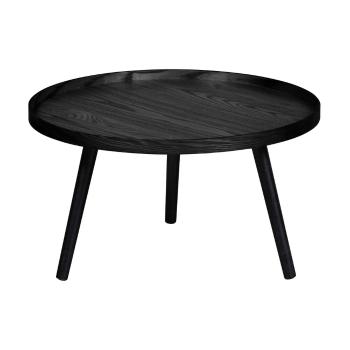 Masă de cafea WOOOD Mesa, Ø 60 cm, negru