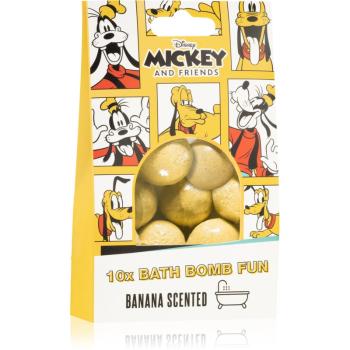 Disney Mickey&Friends Bombe efervescente de baie pentru copii banana 10x10 g
