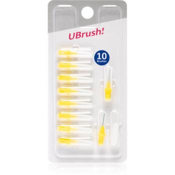 Herbadent UBrush! perii de rezerva interdentare 0,6 mm Yellow 10 buc