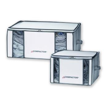 Set 2 cutii de depozitare cu vid pentru haine Compactor Life 3D