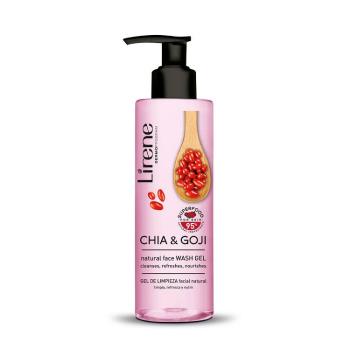 Lirene Gel de curățare a pielii cu chia și goji Superfood (Natural Face Wash Gel) 190 ml