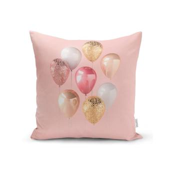 Față de pernă Minimalist Cushion Covers Balloons With Pink BG, 45 x 45 cm