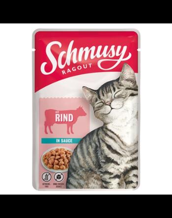 SCHMUSY RAGOUT plic hrana pisica, vita in sos 22x100 g