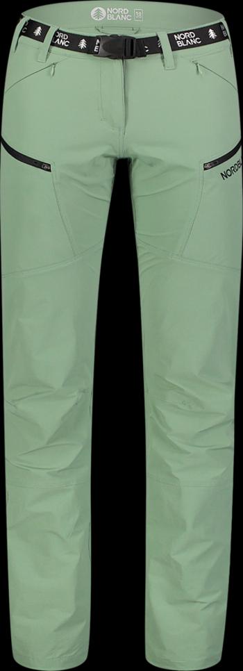 Ușor pentru femei pantaloni de exterior Nordblanc Go-Getter verde NBSPL7625_PAZ