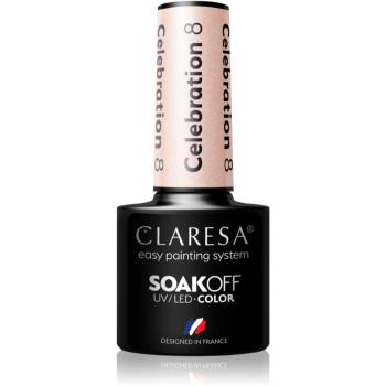 Claresa SoakOff UV/LED Color Celebration lac de unghii sub forma de gel culoare 8 5 g