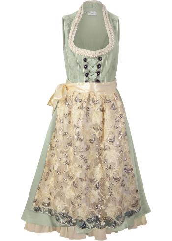 Dirndl jacquard cu şorţ brodat (2piese)