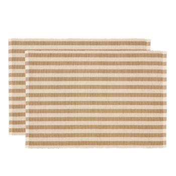 Suport pentru farfurii 2 buc. din material textil 33x48 cm Statement Stripe – Södahl