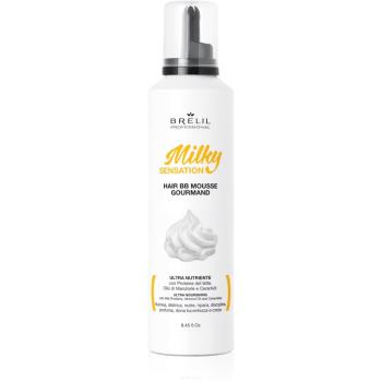 Brelil Professional Milky Sensation Hair BB Mousse spumă hidratantă pentru par indisciplinat 250 ml