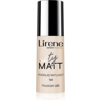 Lirene City Matt Make-up lichid matifiant cu efect de netezire culoare 205 Sand 30 ml