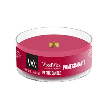 WoodWick Lumânare aromatică mică cu fitil din lemn Pomegranate 31 g