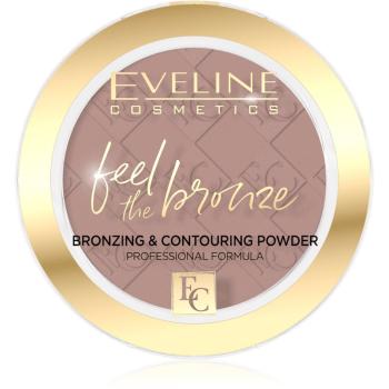 Eveline Cosmetics Feel The Bronze pudră pentru de bronz și contur culoare 01 Milky Way 4 g