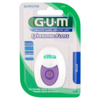 GUM Ață dentară cerată cu mentol Expanding Floss 30 m