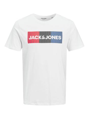 Jack&Jones PLUS Tricou pentru bărbați JJELOGORegular Fit 12158505 Alb-3 6XL