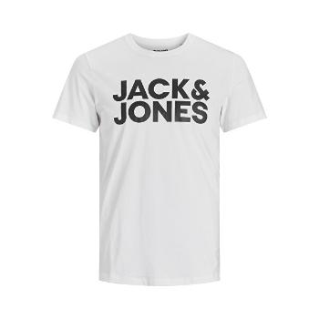 Jack&Jones Tricou pentru bărbați JJECORP Slim Fit 12151955 Alb-3 L