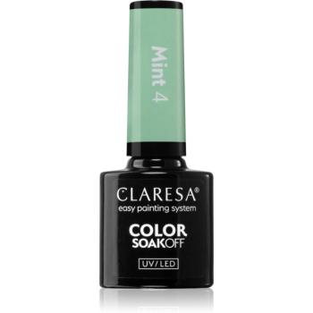 Claresa SoakOff UV/LED Color Mint lac de unghii sub forma de gel culoare 4 5 g