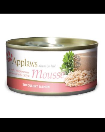 APPLAWS Cat Adult Mousse Salmon Set conserve mousse de somon pentru pisici 72x70 g