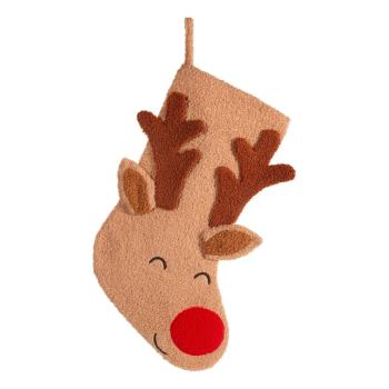 Decorațiune ciorap de Crăciun din material textil Rudolph – Sass & Belle