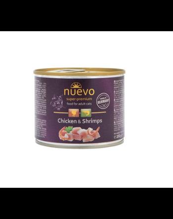 NUEVO Adult Cat conserva mancare pisica 200 g pui si creveti