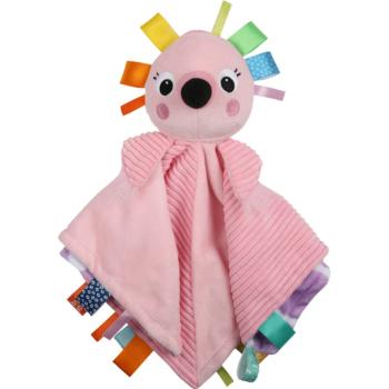 Bright Starts Cuddle'n Tags pătură mini cu animal de pluș 0 m+ Flamingo 1 buc