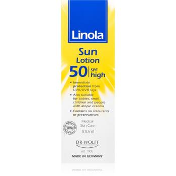 Linola Sun Lotion SPF50 crema pentru bronzat pentru piele uscata spre atopica 100 ml