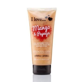 I Love Peelind natural cu mirosul de mango și papaya (Mango & Papaya Exfoliating Shower Smoothie) 200 ml