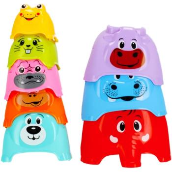 Bam-Bam Stacking Cups cupe de stivuire 6m+ Animals 0 buc