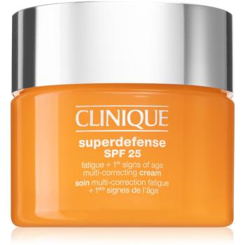 Clinique Superdefense™ SPF 25 Fatigue + 1st Signs Of Age Multi-Correcting Cream Crema impotriva primelor semne de imbatranire pentru ten gras și mixt