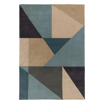 Covor din lână albastru-bej 150x80 cm Arlo Harper - Flair Rugs