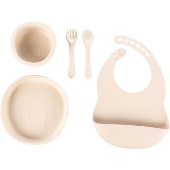 Zopa Silicone Set serviciu de masă pentru copii Sand Beige(pentru copii)