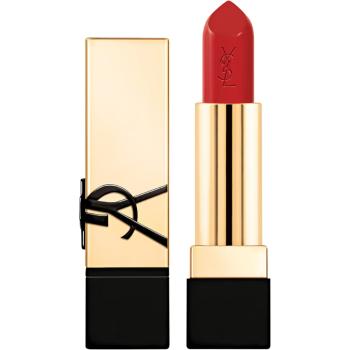 Yves Saint Laurent Ruj cu aspect satinat Rouge Pur Couture Caring (Satin Lipstick) 3,8 g Rouge Legion