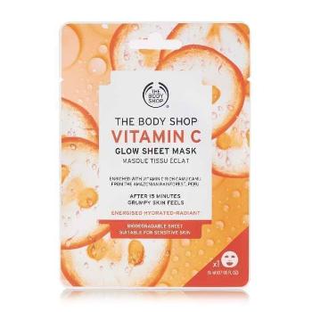 The Body Shop Mască de iluminare pentru față Vitamin C (Glow Sheet Mask) 18 ml