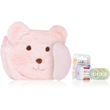 invisibobble Pink Teddy Xmas 2023 set cadou pentru copii 3 buc