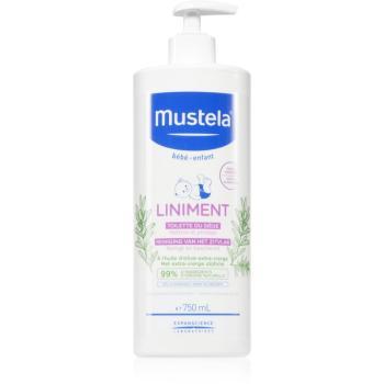 Mustela Bébé Liniment lapte pentru curatare pentru nou-nascuti si copii 750 ml