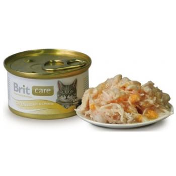 Brit Care Pisica Chicken Breast and Cheese conserva 80 gr