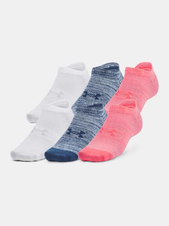 Under Armour UA Essential No Show 6pk Șosete Alb