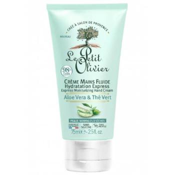 Le Petit Olivier Crema hidratanta pentru mâini Aloe Verasi ceai verde (Express Moisturizing Hand Cream)75 ml