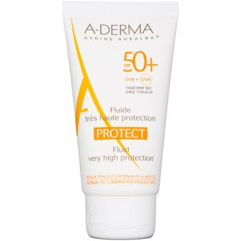 A-Derma Protect fluid protector pentru piele normală spre mixtă SPF 50+ 40 ml