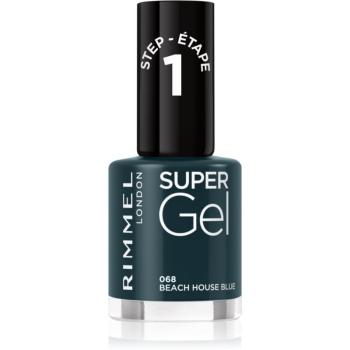 Rimmel Super Gel gel de unghii fara utilizarea UV sau lampa LED culoare 068 Beach House Blue 12 ml