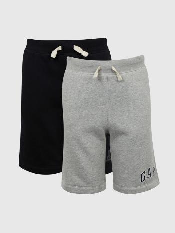 GAP Pantaloni scurți 2 buc pentru copii Negru Gri