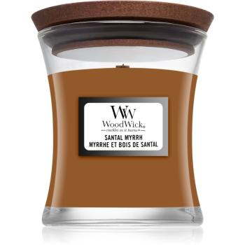 Woodwick Santal Myrrh lumânare parfumată 85 g